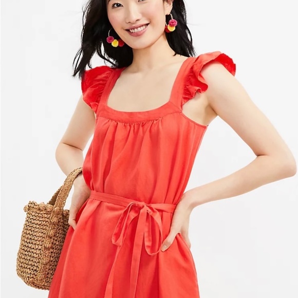 Loft Petite Square Neck Shift Pocket Dress - Picture 1 of 3